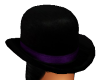 Bowler Hat W/Purple Band