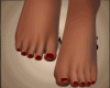 ~S BareFeet~ RED Nails