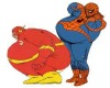 spidery and flash fat
