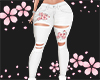 Flower White Jeans Rll