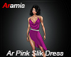Ar Pink Silk Dress