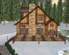 winter cabin and gazebo