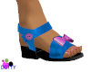 kids blue pink sandals
