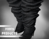 Denim boots black