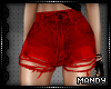 xMx:Ripped Red Shorts