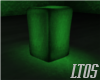 Green Lighted Cube Seat
