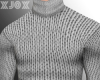 Grey Knitted Turtle Neck