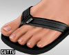 Black Flip Flops