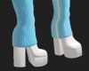 Baby blue boots