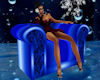 Blue Arm Chair w/poses