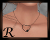Heart Necklace Black