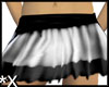 *X Ragged Black Skirt