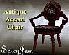 Antq Accent Chair BlKrs
