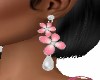 PINK  FLOWER  EARRINGS