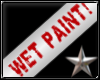 *mh* Wet Paint Spin Sign