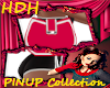 [HDH]RED PINUP PURSE