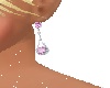 Pink snowflake earring 