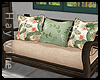 H x Floral Pillows Couch