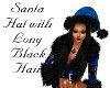 ~K~Santas hat w lg Black