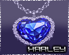 ! Blue Diamond Heart