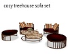 Cozy Treehouse Sofa Set
