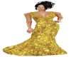 JMW~Gold Drape Eve Gown