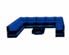 Blue/Black Sofa Set