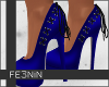 Royal Blue X-Out Heels
