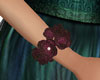 Plum rose bracelet