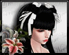 (LN)Hair Bow Roses White