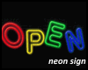 Open~Colord Neon sign