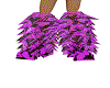 Purple Furry Boots
