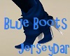 Blue Low Boots