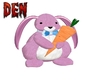 Big Easter Bunny Purple