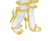 Yellow cord Heels