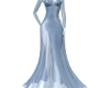 Simple BLue Long Gown