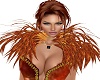 Fiery feather collar