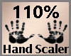 Hand Scale 110% F