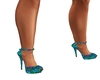 Blue Green Purple heels