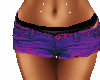purple booty shorts