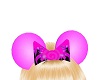 hot pink mouse ears/ bow