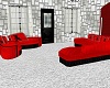 beauty red couch