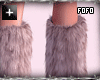 y2k greige fur boots