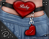 !D! Heart Belt Ruby