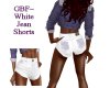 GBF~White Jean Shorts