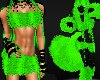 *Sexy Furry Green Outfit