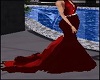 Elegant Red Dress Gown