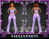 Lilac Satin 2 Piece