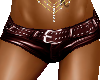 !JR! LEATHER SHORTS RED