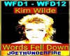 K Wilde Words Fell Down